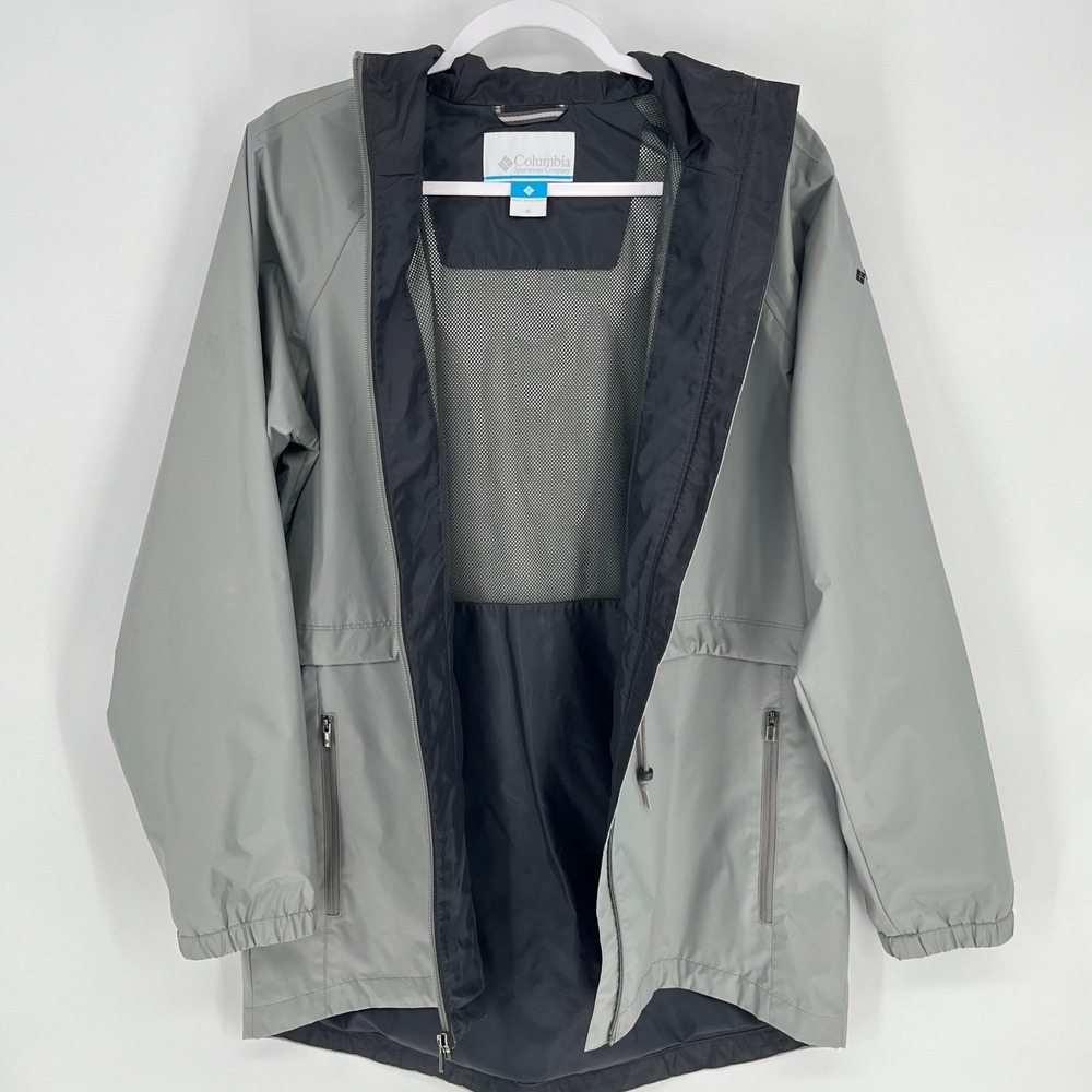 Columbia Omni-Tech Oregon State Beavers Waterproof Hooded Jacket Gray Women's M - Picture 7 of 11
